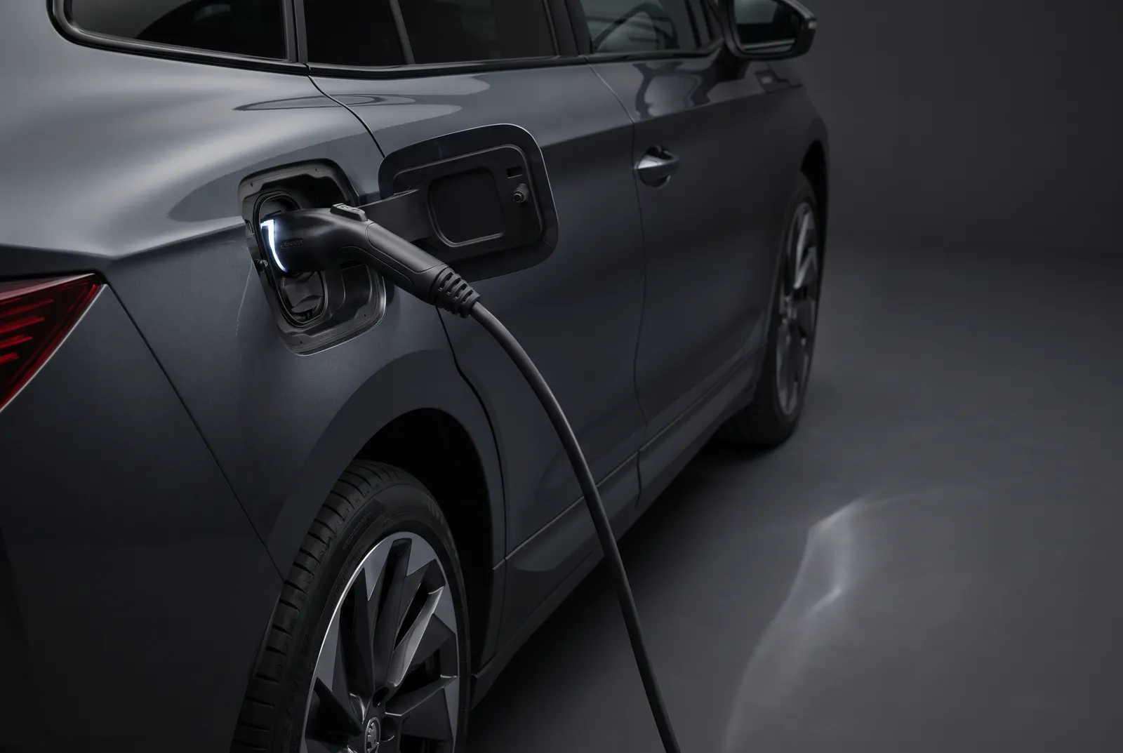 Detail van een Skoda Enyaq