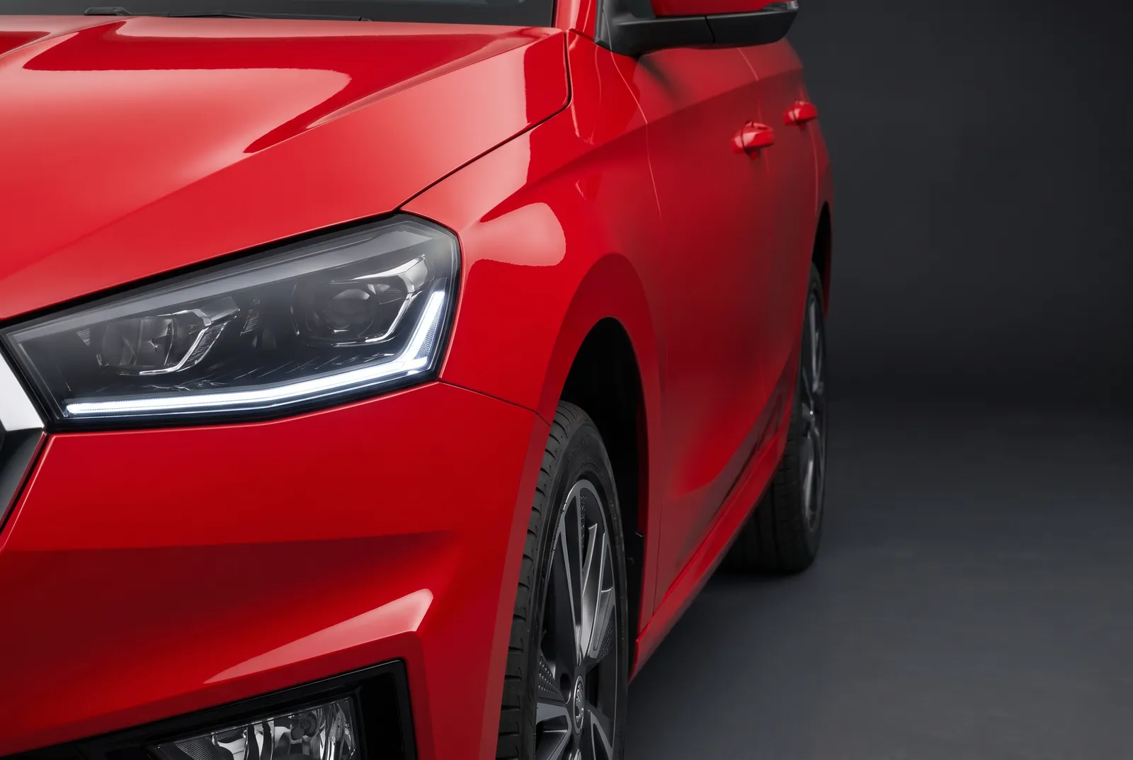 Detail van een Skoda Fabia