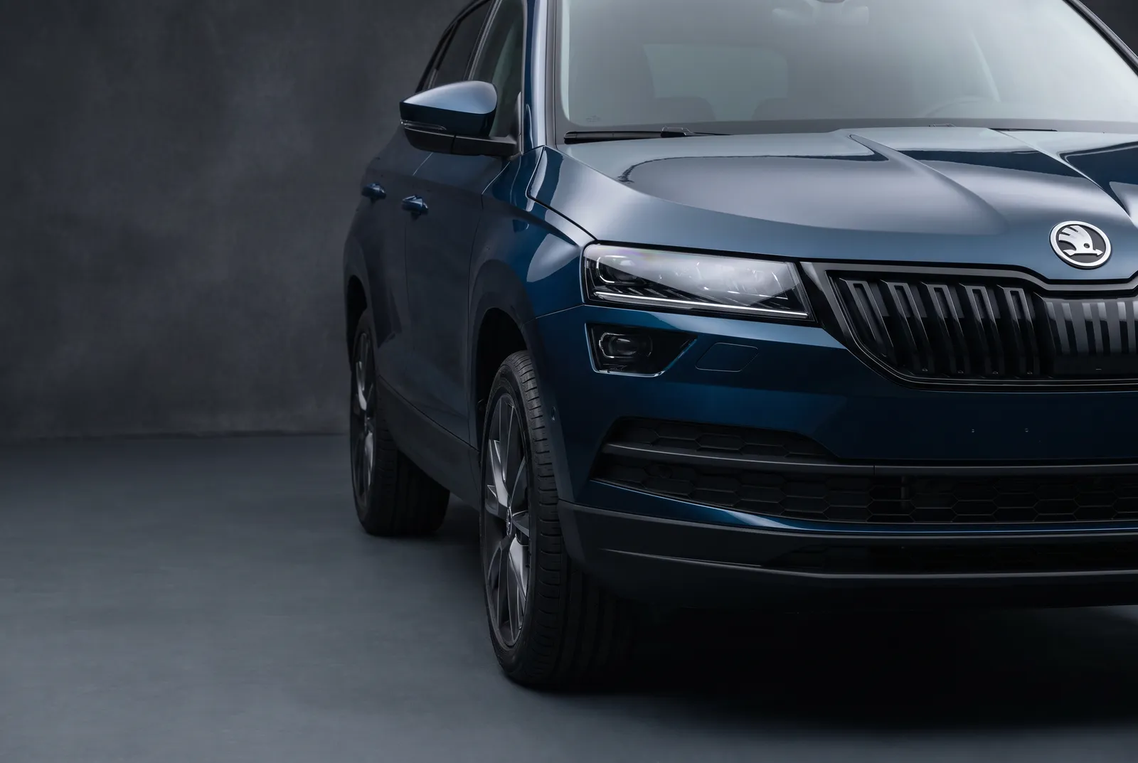 Detail van een Skoda Karoq