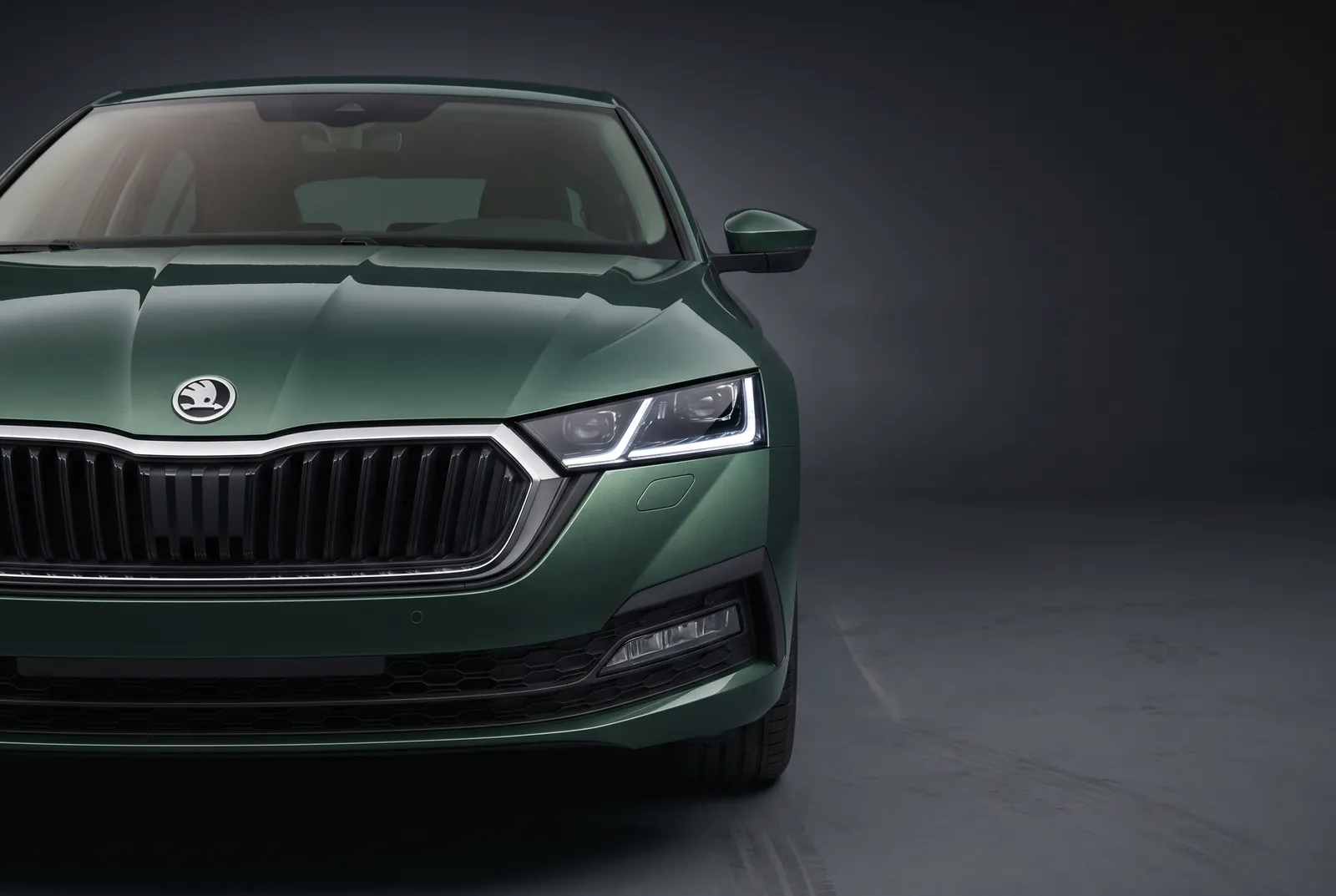 Detail van een Skoda